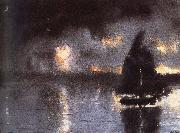 Winslow Homer Higurashi in sailing France oil painting artist